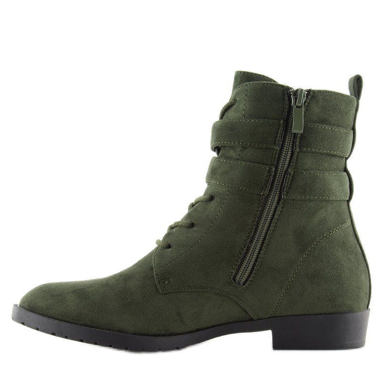 Šněrovací boty semišové zelené H7187 verde zelený 1