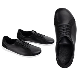 WASAK Minimalistická kožená bota na bosé pánské boty 0741W černá 1