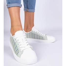 Tenisky ze zelených dámských materiálů 1