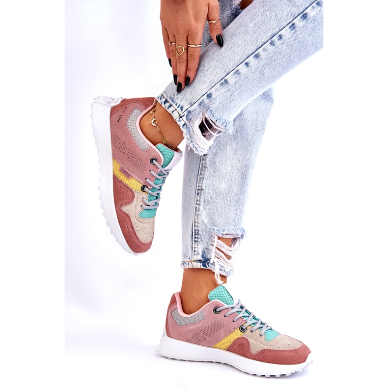 Big Star Dámské velké hvězdné tenisky růžové růžový 2 Big Star Dámské velké hvězdné tenisky růžové růžový 2