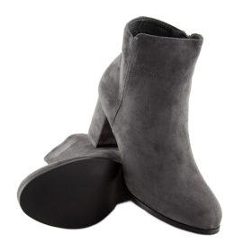 Klasické šedé šedé vysoké podpatky šedá 2