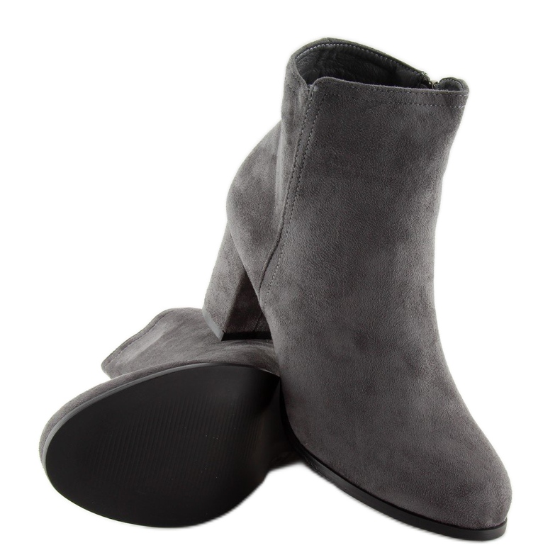 Klasické šedé šedé vysoké podpatky šedá 2