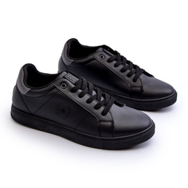 Pánské nízké tenisky Eco Leather Big Star NN174284 Black černý 2