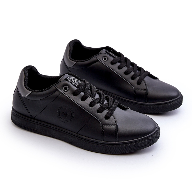 Pánské nízké tenisky Eco Leather Big Star NN174284 Black černý 2