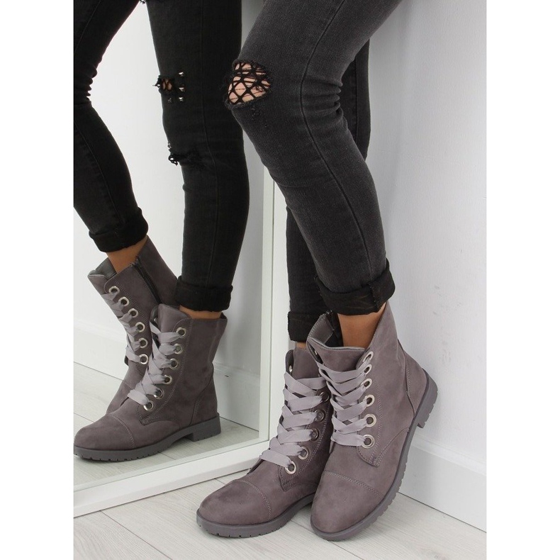 Šedé pracovní boty AB-8 šedé šedá 2