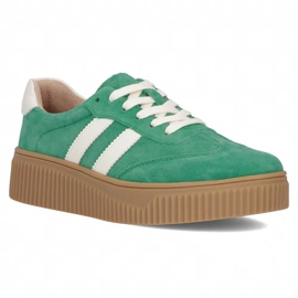 Kožené tenisky Filippo DP6776/25 Green Suede zelený 1
