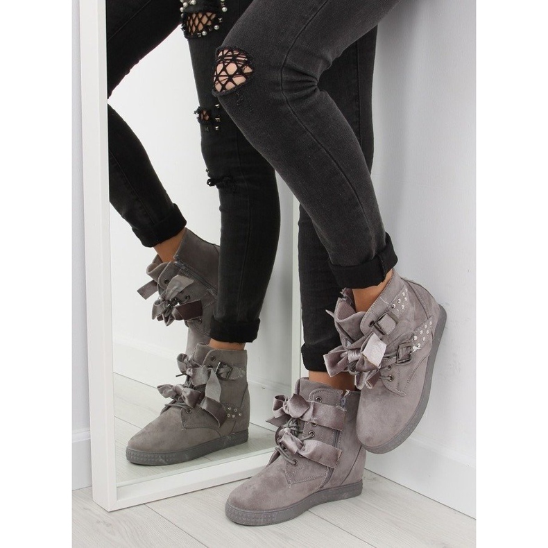 Šedé A-79 Šedé tenisky šedá 1