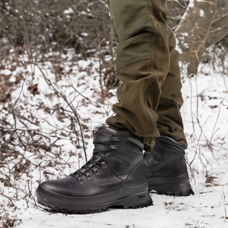 Solidní trekking taktické boty-Myśliwskie Bison Pollonus Black 6-0126-001 černá černá 2