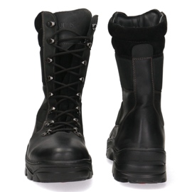 Kožený taktický trekking-Myśliwskie Pollonus Black 6-0128-001 Muflon černý černý 1