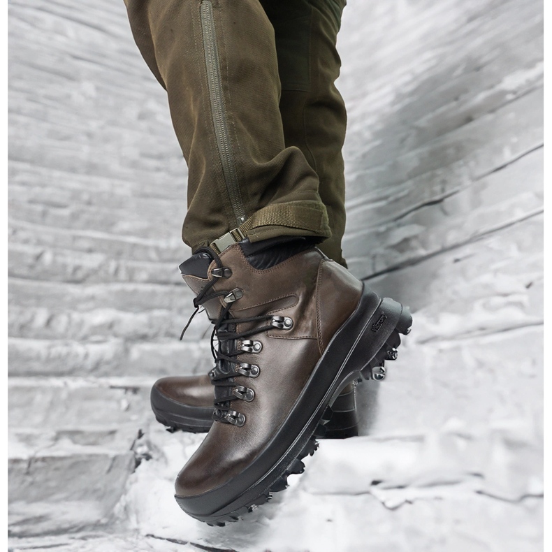 Pollonus Boty trekkingů, kožený taktický honey Polonus 6-0126-002 Brown Bison hnědý hnědý 2