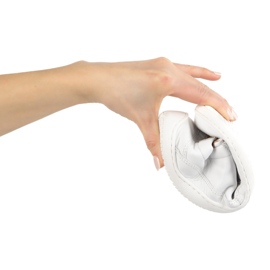 Dámské bosé minimalistické kožené tenisky Olivier 1282 bílá bílý 2