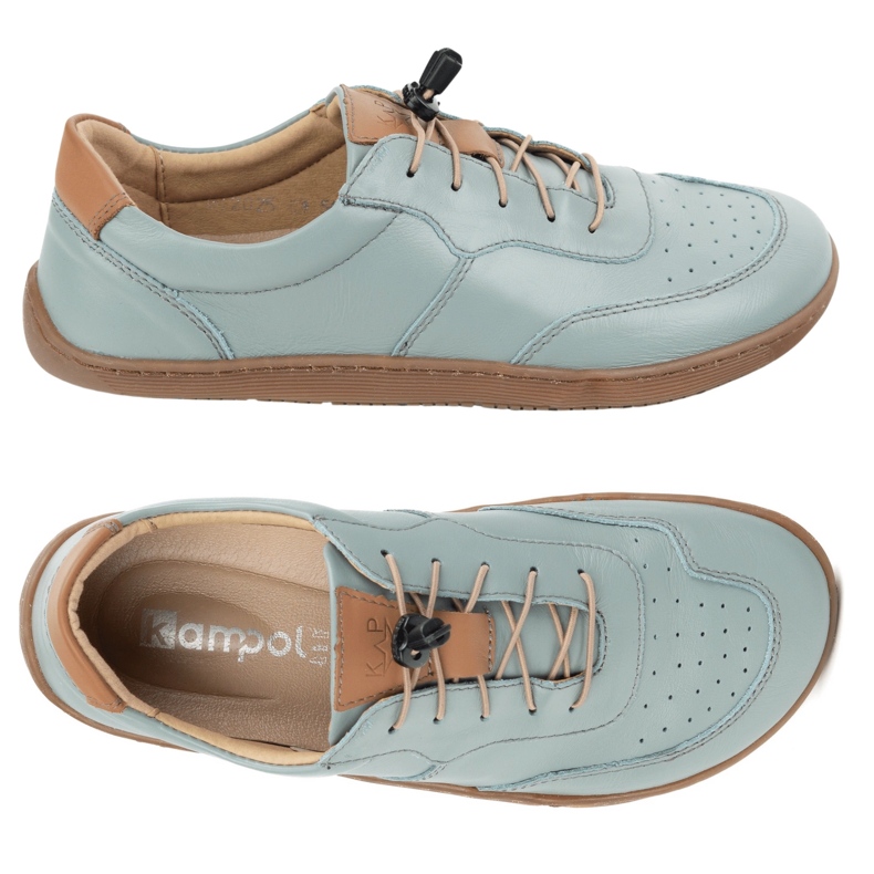 Kampol Bosé minimalistické kožené boty 500/24 pistácie zelená 1 Kampol Bosé minimalistické kožené boty 500/24 pistácie zelená 1