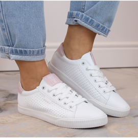 Nízké tenisky z eko kůže, bílé Big Star HH274073 bílý 1