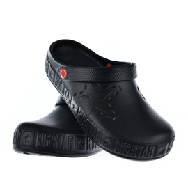 Pánské černé kroks černé pantofle Big Star II175001 černý 2