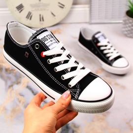 Černé poloviční tenisky Big Star T274023 černý 2