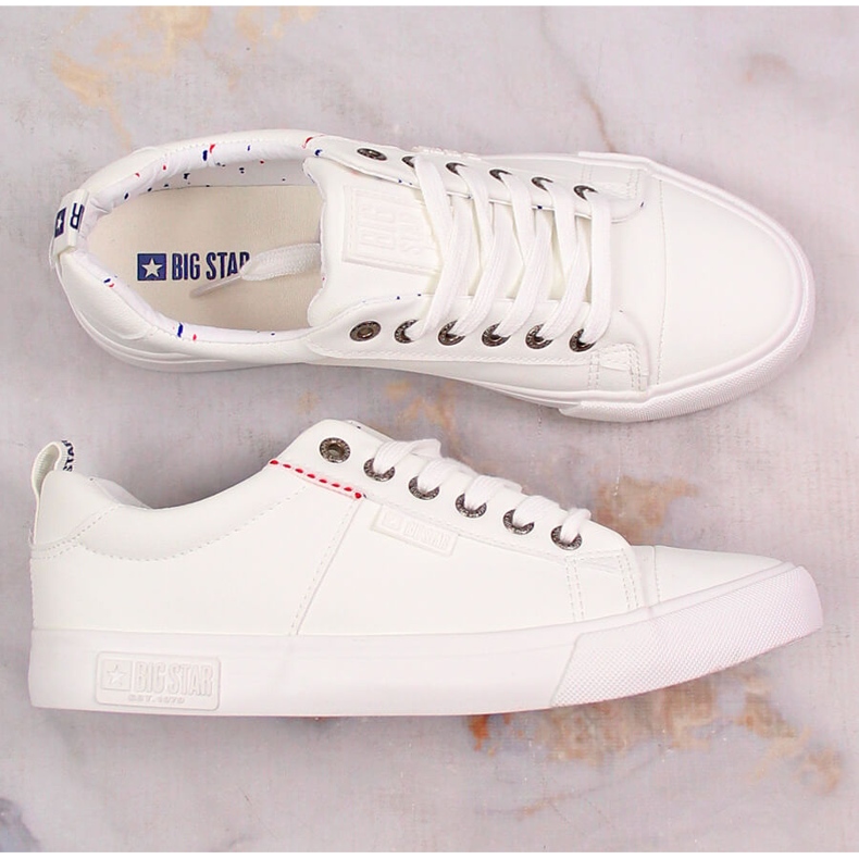 Bílé nízké tenisky Big Star KK274005 bílý 1 Bílé nízké tenisky Big Star KK274005 bílý 1
