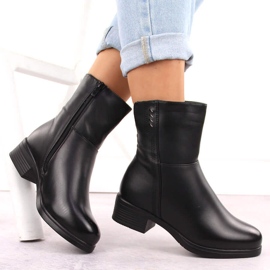 Dámské černé zateplené kotníkové boty Filo Donna Z24-39 černý 2