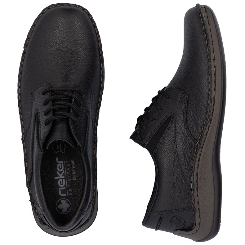 Comfort Men's Leather Shoes Rieker 05211-00 Black černá 2