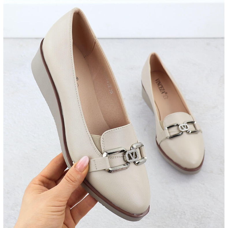 Dámské boty pro Beige Vinceza 58478 béžový 1