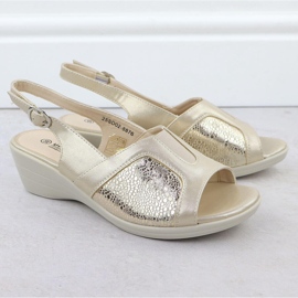 Dámské sandály pro pohodlné Beige Unisoft 8876 béžový 2