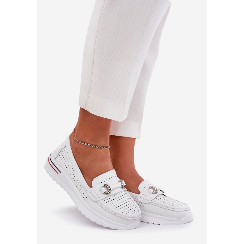 Openwork Vinceza Natural Ballerinas 95331 White bílý 1