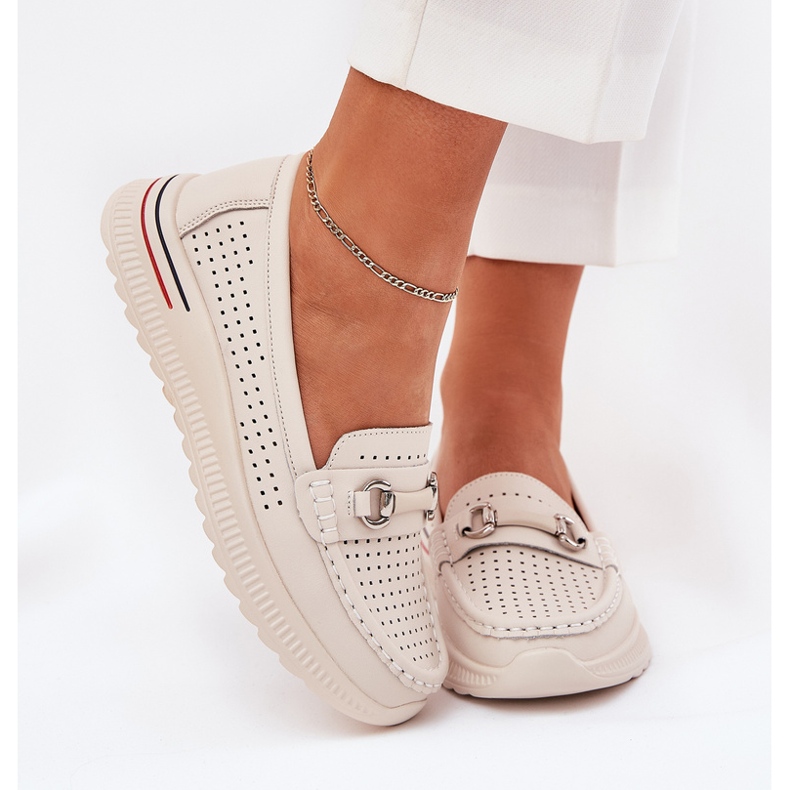 Openwork Vinceza 95331 Natural Ballerinas béžový 2