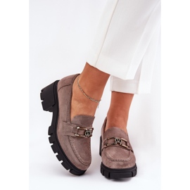 Vinceza Dámská bota Eco Suede s dekorací Vincez 39921 Dark Beige béžový 2