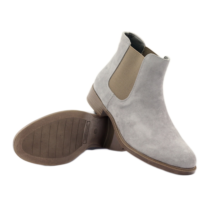 Šedé boty Jodhpur Sergio Leone 301 šedá 3