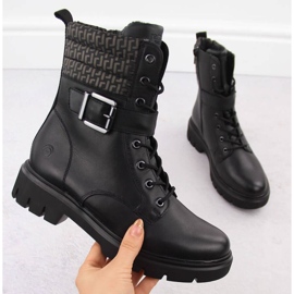 Remonte RKR739 Black Boots černá 15
