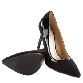 Černé dámské vysoké podpatky 1522-133 Black černá 2 Černé dámské vysoké podpatky 1522-133 Black černá 2