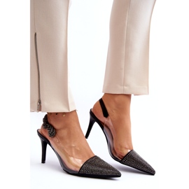 D&A Vysoké podpatky s MR1966-11 Black černý 6