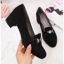 Dámské černé boty s blokem od Sergio Leone černý 2