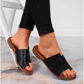 Dámské černé žabky Jezzi černý 1