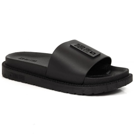 Dámské černé pantofle na platformě Big Star LL274429 černá 2