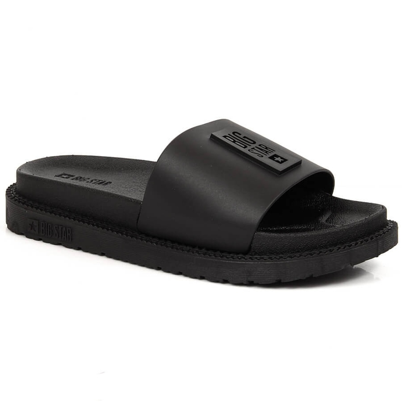 Dámské černé pantofle na platformě Big Star LL274429 černá 2