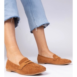 Hnědé elegantní mokasíny z Ekozamsz hnědý 1