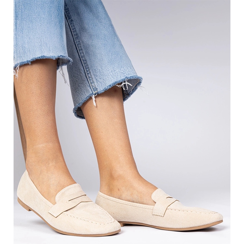 Beige Elegantní mokamaty z Ekozamsz béžový 1