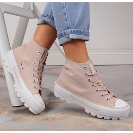 Dámské tenisky Nude Big Star LL274157 béžový 1