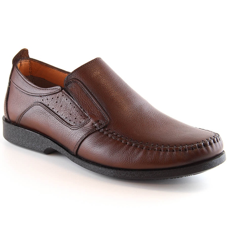 Kožené pánské pohodlné slip-on mokasíny hnědé T.Sokolski Sar W21-901 hnědý 2