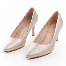 Zlaté dámské lodičky Sergio Leone 1336 zlatý 2