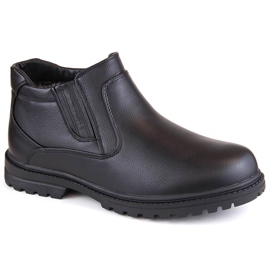 Atletico Pánské holínky, zateplené holínky Chelsea, černé Man's Style WS-006 černý 2