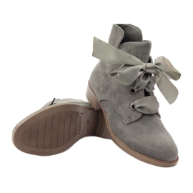 Šedé dámské boty Sergio Leone 300 šedá 3