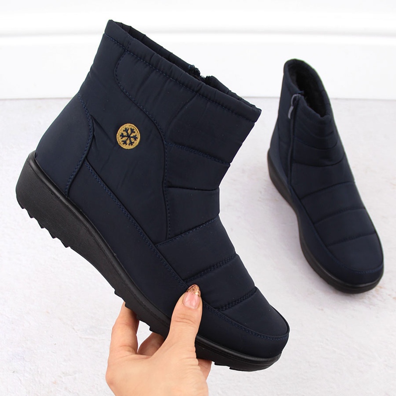 Dámské tmavě modré sněhule Unisoft 7997 modrý 1