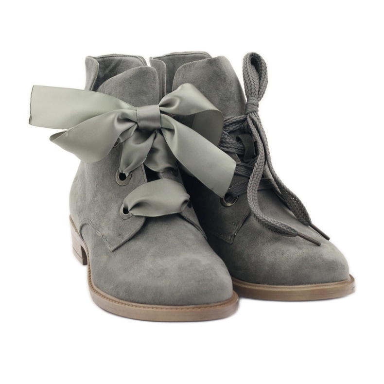 Šedé dámské boty Sergio Leone 300 šedá 4