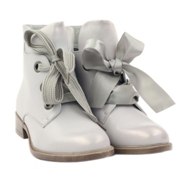 Boty Sergio Leone 300 stříbrná metalíza šedá 4