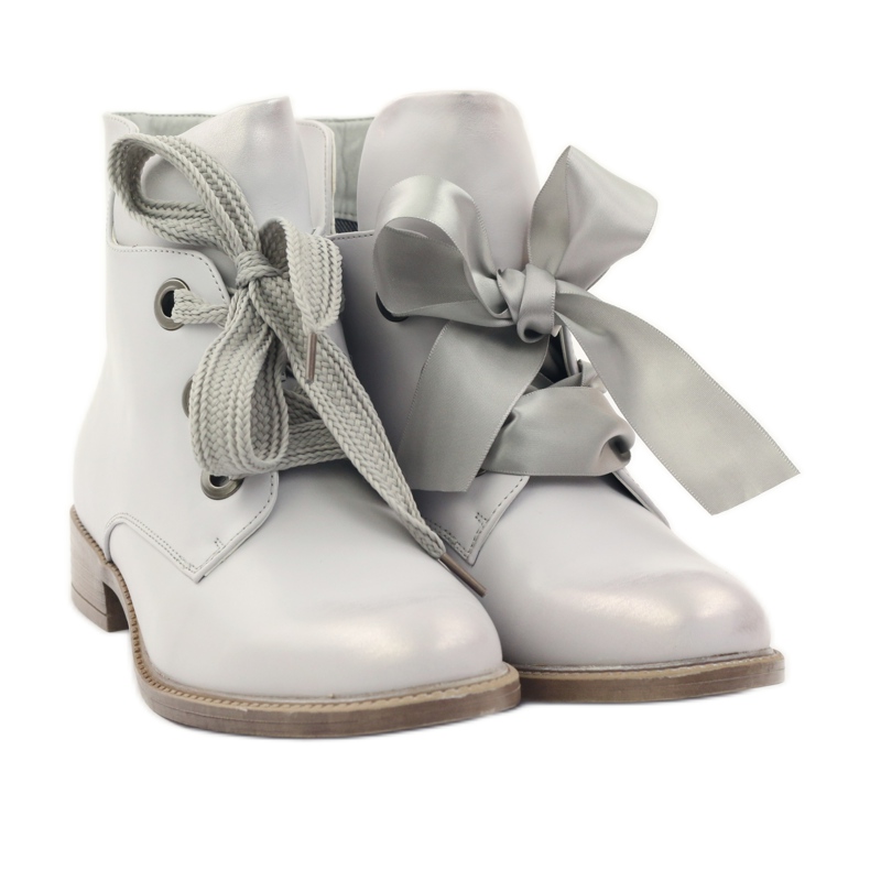 Boty Sergio Leone 300 stříbrná metalíza šedá 4