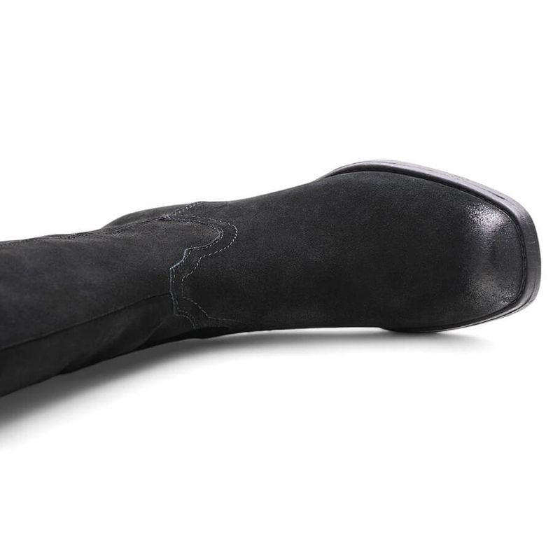 Kožené dámské černé kovbojské boty Sergio Leone KZ268 černá 1