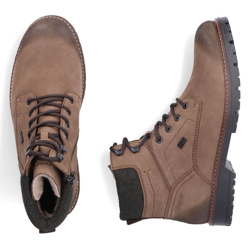 Kožené nepromokavé turistické boty pro muže, zateplené hnědé Rieker F3612-24 hnědý 1 Kožené nepromokavé turistické boty pro muže, zateplené hnědé Rieker F3612-24 hnědý 1