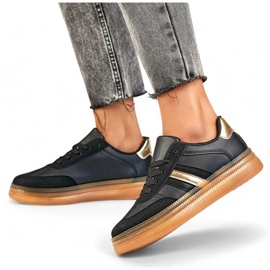 Dámská sportovní obuv se silnou podrážkou, černá A185B béžový 1