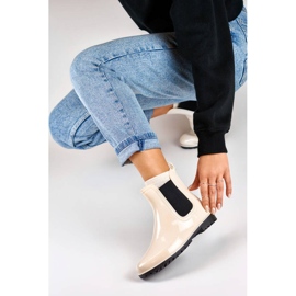 Dámské boty Chelsea, béžové, DC21BE béžový 1 Dámské boty Chelsea, béžové, DC21BE béžový 1